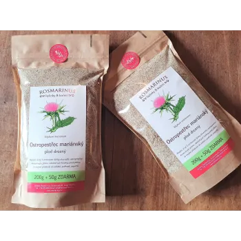 Plody pestreca mariánskeho drvené 200g + 50g ZADARMO [product.brand] 1 - Rosmarinus (koreni-krumlov.cz / platce DPH) 