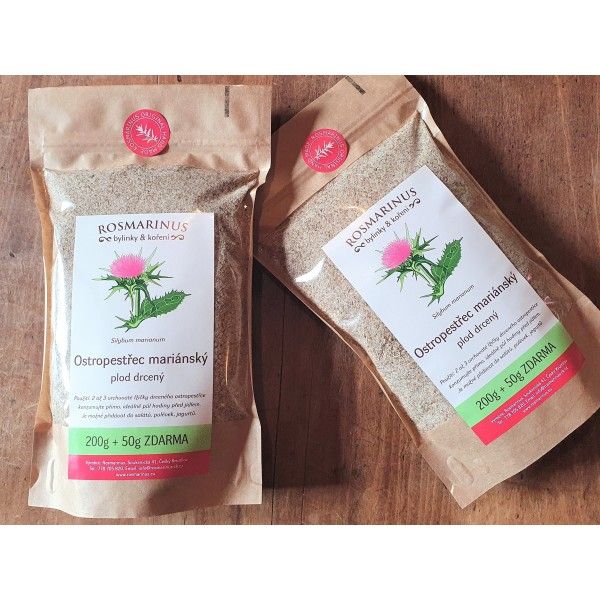 Fructe de ciulin de lapte zdrobite 200g + 50g GRATUIT [product.brand] 1 - Rosmarinus (koreni-krumlov.cz / platce DPH) 