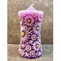Large Daisy candle - purple